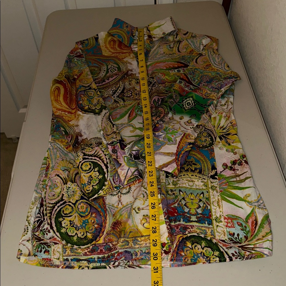 Mishca Vibrant Paisley Women's Blazer/Tunic Size Medium. - Picture 10 of 16